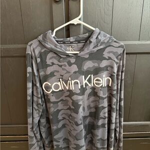 Calvin Klein Charcoal Camo Hoodie